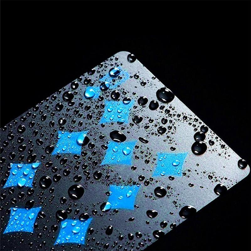 Schwarz Gold Spielkarte Poker Spiel Deck blau Silber Poker Farbe Plastik Magisches Wasserdichtes Kartenspiel Magie Wasser Geschenk Sammlung