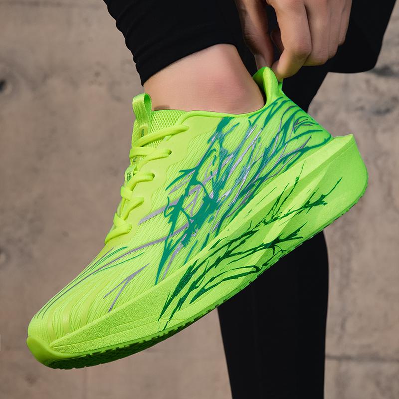 Fashion Carbon-plate Running Shoes Damping Sneakers Unisex Tennis Basketball Trainers Fitness Exercise Sports Shoes