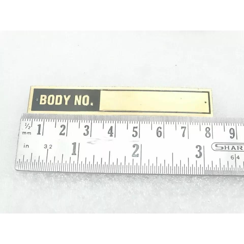 Hillman Motor Car Chasis/Engine Data Brass Plate |Fit For