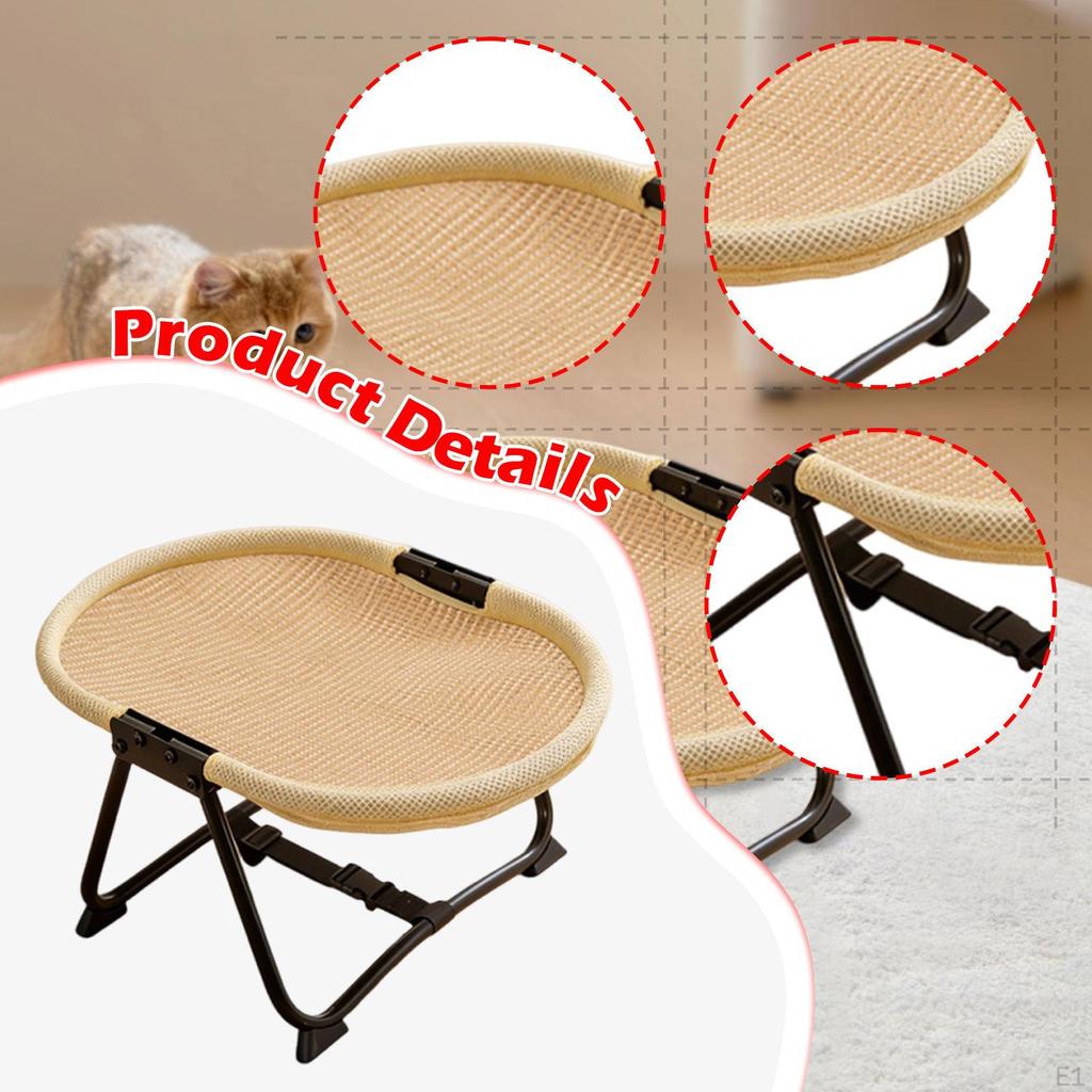 Elevated Pet Bed Metal Frame Heavy Duty with Storage Bag Folable Accessory up Portable Indoor Sturdy