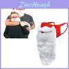 Fluffy And Adjustable 3d Santa Claus Cosplay Prop Beard For Christmas Fun