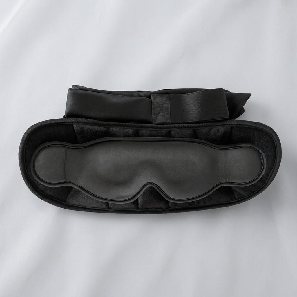 Travel Sleep Kit with Adjustable Strap Ergonomic for Flights, Adults