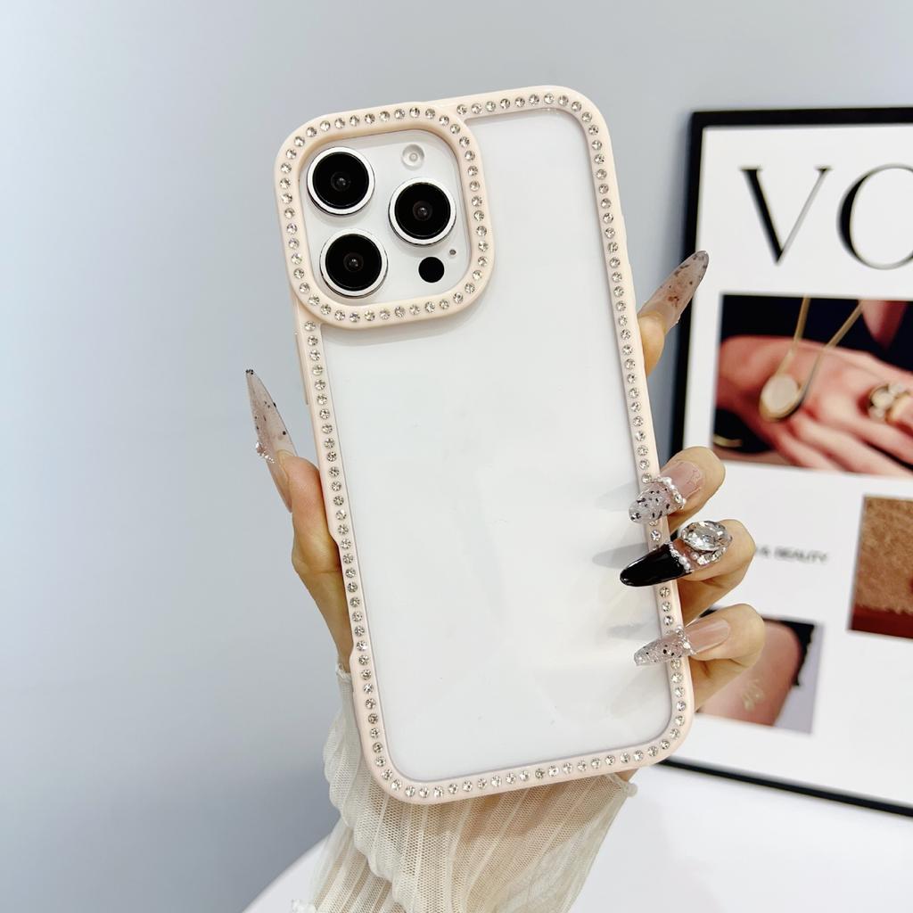 Flash drill edge drill mobile phone case is suitable for Apple 17PROMAX trendy personality 14/13 girl style 11/15 explosive case
