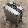 2025 Universal Wheel Aluminum Suitcase with Combination Lock