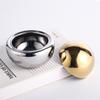 Light Luxury Metal Semicircle Cosmetics Lipstick Ring Jewelry Sundries Dressing Table Storage Storage Box Model Room Decorations