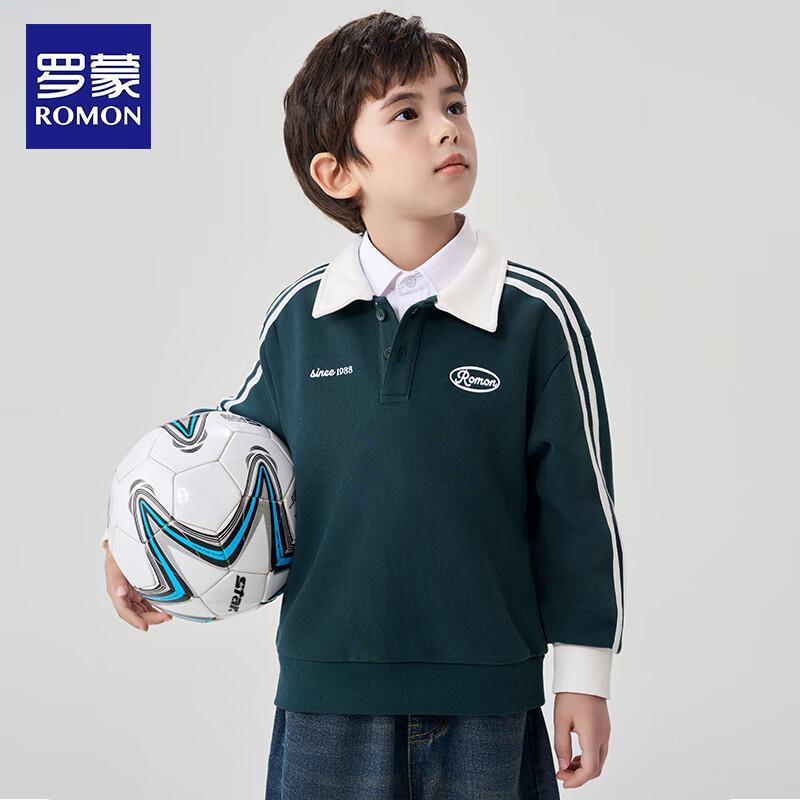 

Boys Casual POLO Collar Sweatshirt 160