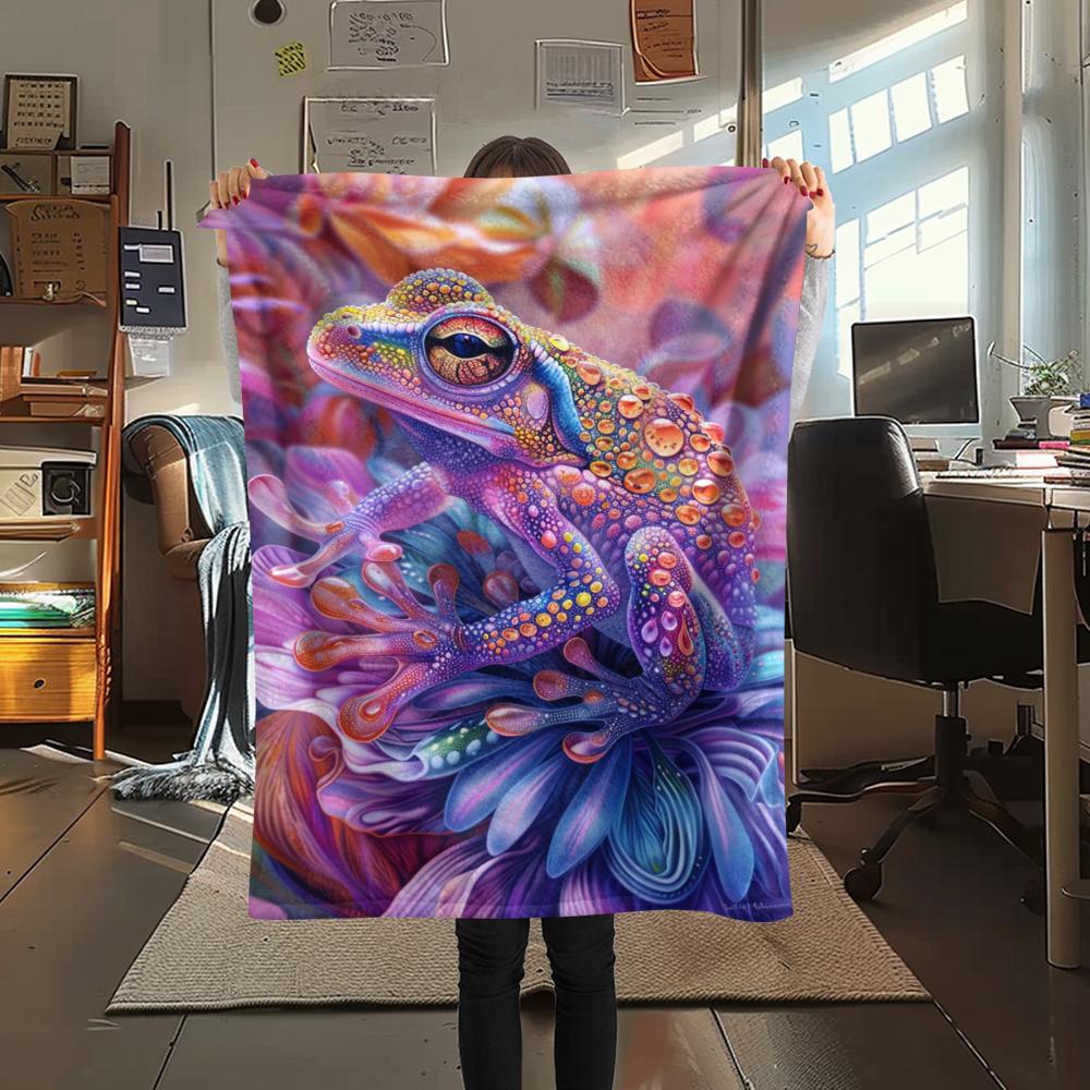 1 Manta de Franela con Estampado de Dibujos Animados, Alta Calidad, Cómoda para Todas las Estaciones, Decoración del Hogar, Calidez y Confort, Perfecta para Regalo de Navidad o Cumpleaños