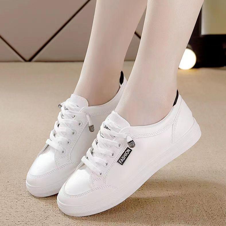 New Popular Casual Shoes for Women Versatile Women's Shoes Sports White Shoes Women's Spring Flat Shoes, Trendy Shoes