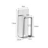 Wandmontierter Zahnpasta-Zahnbürstenhalter aus Edelstahl mit Haken, wasserdichter elektrischer Zahnbürstenhalter, Badezimmer-Organizer