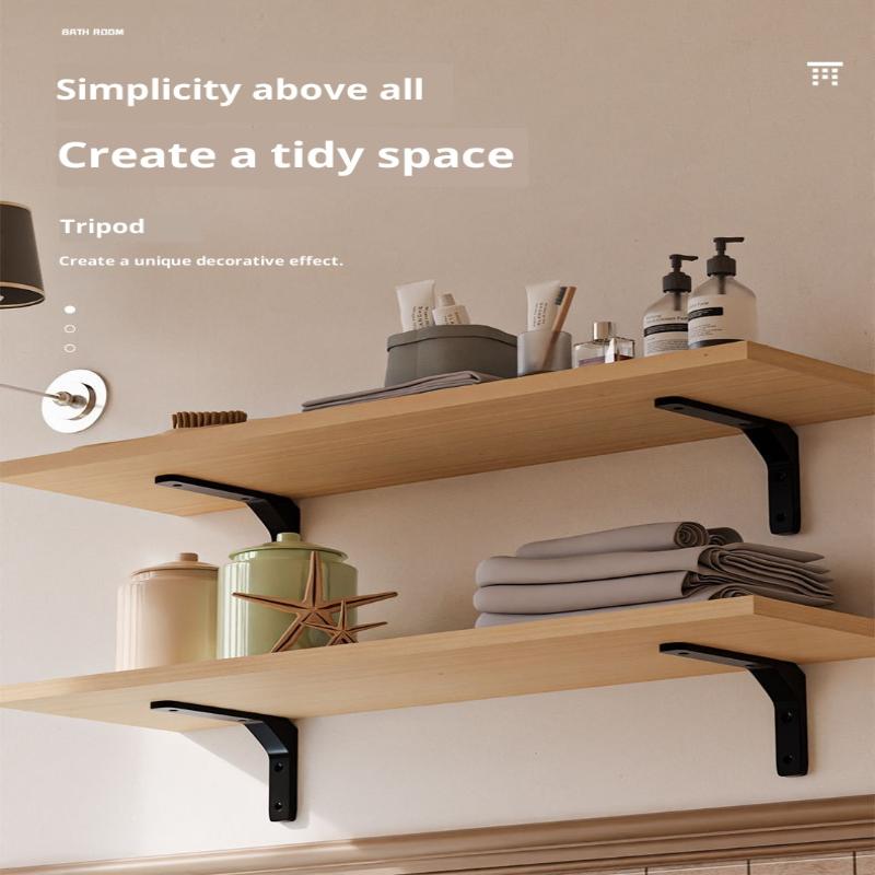 1PC Angle Brackets Industrial Floating L Shelf Bracket Thick Heavy Duty Wall Mounted Shelf