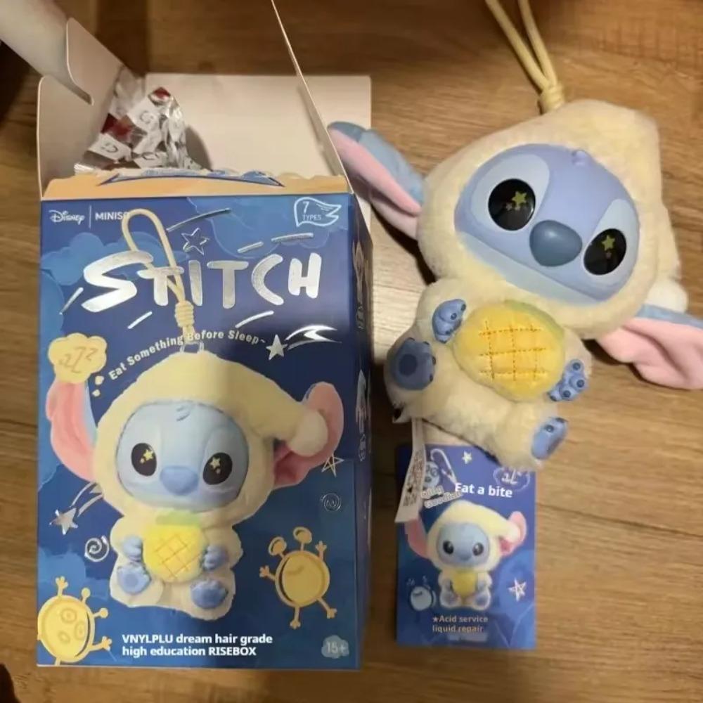 Vysoce kvalitní Stitch Jez něco před spaním Série Slepý box Plyšová vinylová hračka Roztomilá panenka Mystery box Taška Přívěsek Vánoční dárek