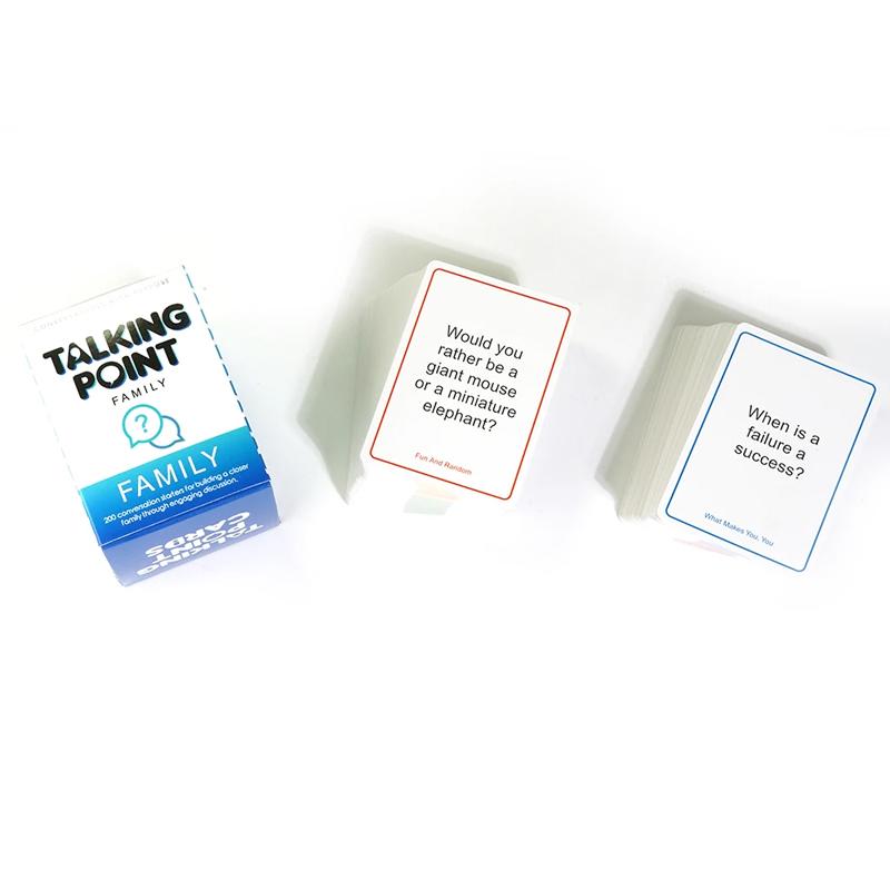Party-Brettspiel, 200-teiliges Familienspielkarten, aussagekräftige Diskussionspunkte-Karten, geeignet für Dinnerpartys, Weihnachtsgeschenke