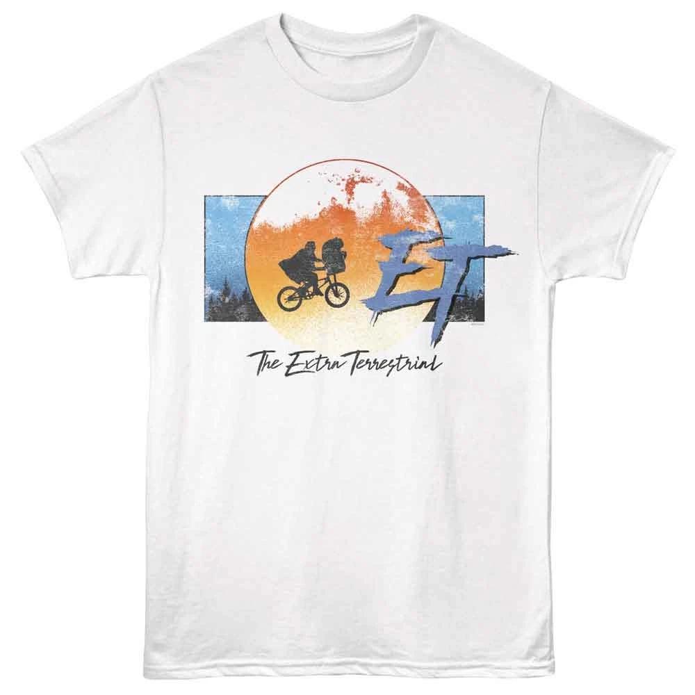 E.T. The Extra-Terrestrial - Moon Forest And Bike - Children s T-shirt - White 120