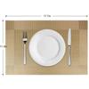 Placemats Set of 6 Dining Table Place Mats | Placemats Table Mat PVC Material | Dining Tablemates Washable Anti-Skid | Size 45 X 30cm