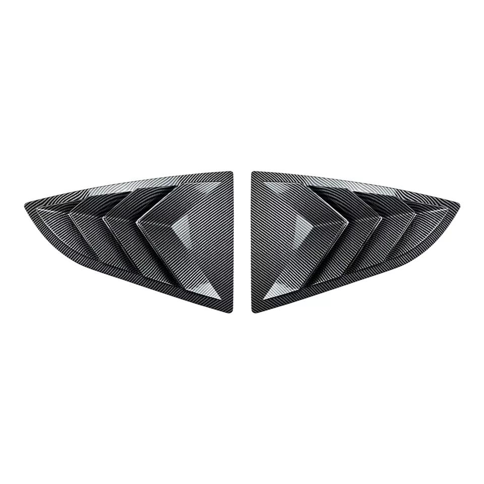 For Toyota GR86 Subaru BRZ -2025 Car Rear Louver Window Side Shutter Cover Trim Sticker Vent Scoop ABS Carbon Accessories