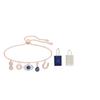 Pulseira Symbolica Olho Grego da Sorte Banhada a Ouro Rosa Pulseira Feminina Azul 5497668