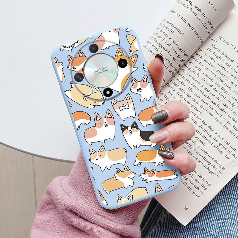 

Cute Cat Case For Honor X9b Silicone Soft Back Cover Lovely Cartoon Painted Capa Shell For Honor X9b Fundas HonorX9b Coque Bag Honor X9c