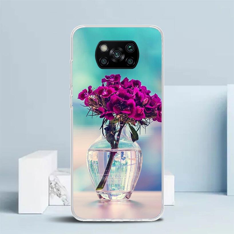 Purple Lavender Flowers Phone Case For Xiaomi Poco F7 Ultra X5 X6 X7 Pro M7 Redmi 15C 15 13C 13 12C 12 10C 10 10A 9 9C 9A 9T Cov