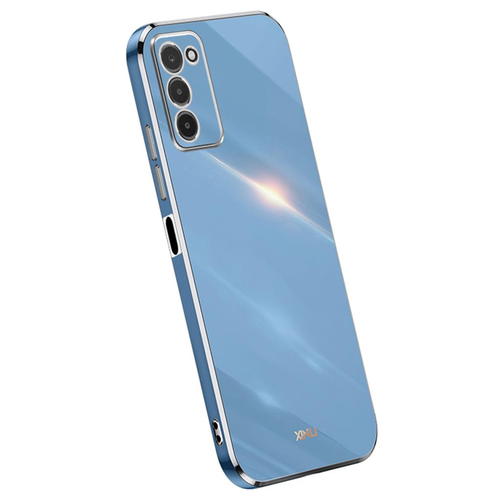 XINLI TPU Phone Cover for Samsung Galaxy A03s (164.2 X 75.9 X 9.1mm),Electroplating Anti-shock Mobile Phone Case