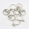 10Pcs Key Rings Keychain with Split Ring Metal Blank Keyfob Key Pendant Charms Holder Link Rings DIY Key Chains Keyring
