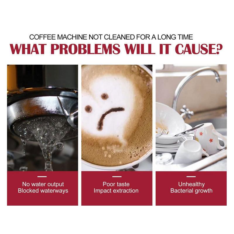 Coffee Machine Descaling Tablets Solid Cleaner Tablets House Cleaning Descaling Tablets Effervescent Tablet Descaling Agent 100g
