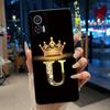 Phone Case For Motorola Edge 30 Lite/Motorola Edge 30 Neo 5G Black Case Shockproof Soft Fashion Letter Crown Cover