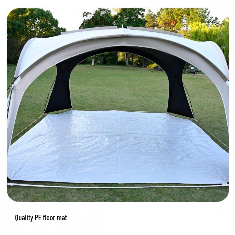 Extra Thick Windproof Camping Tent: Rainproof, Blackout Sunshade with Dome Canopy for Outdoor Sun Protection