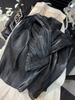 Pearlescent luster yarn pleated pleated skirt summer women medium and long hanging high waist a word 2025 new