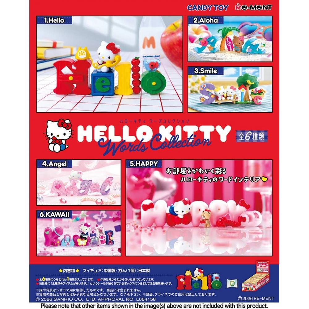 

Hello Kitty Hello Kitty Words Collection 1box 6pcs