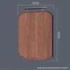 KOBACH Ebony Wood Antimicrobial Cutting Board