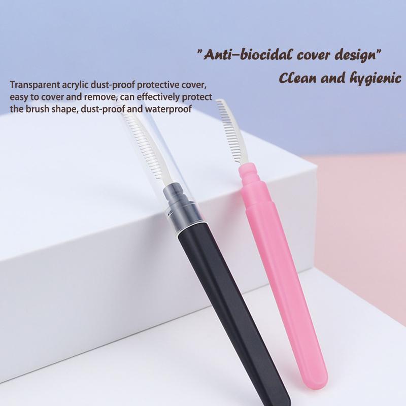 Ultra-Fine Stainless Steel Needle Eyebrow Eyelashes Eye Brow Extension Brush Metal Comb Cosmetic Makeup Tools