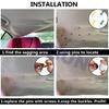 60Pc Beige Old Car Headliner Sagging Liner Trim Repair Kit Snap Button Pin Screw