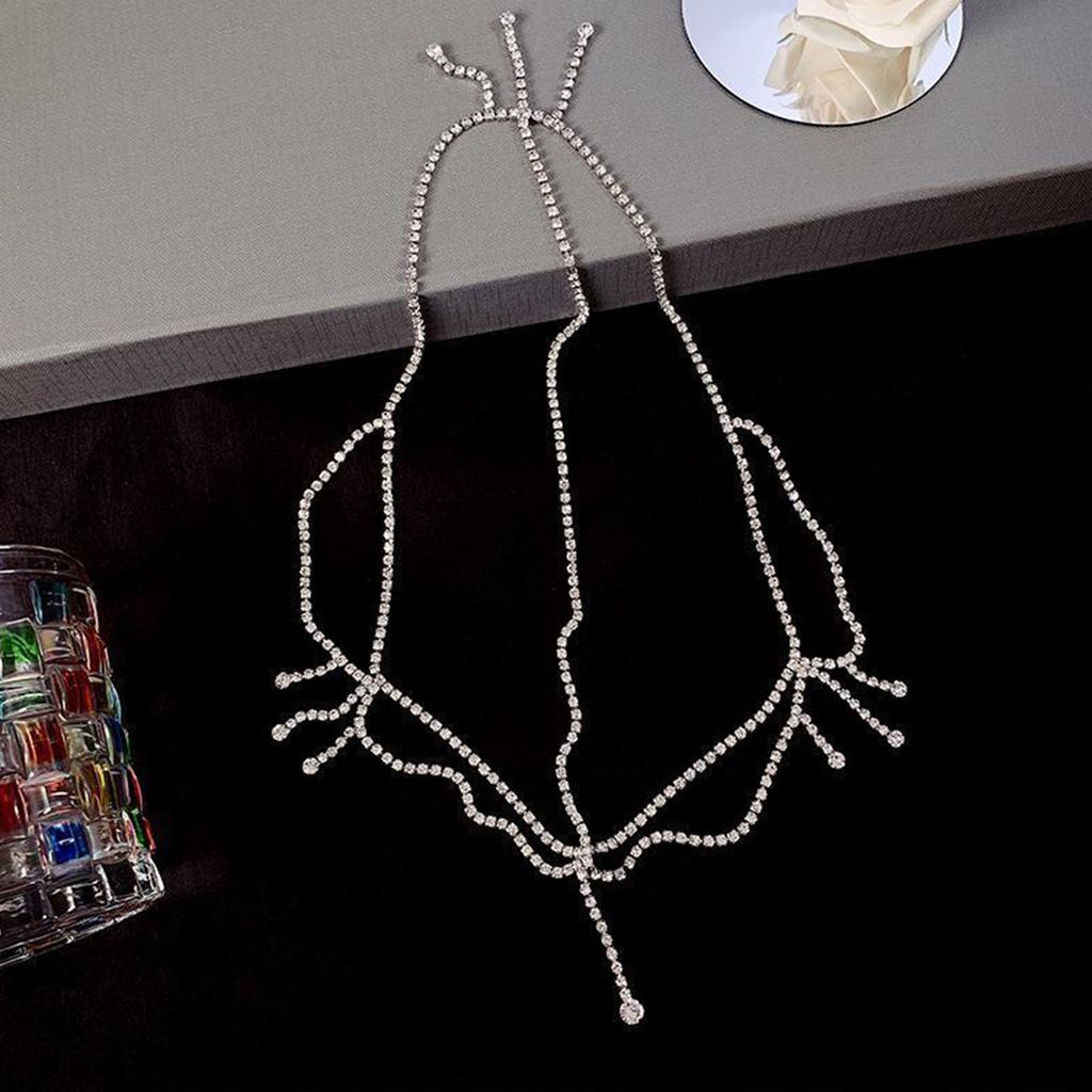 Luxurious Rhinestone Tassels Headpiece Headchain For Women With Exotic Charm And Elegant For Weddings and Parties
