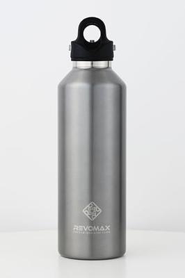 [Offiziell REVOMAX] 32oz 950ml Flasche aus Edelstahl für kohlensäurehaltige Getränke, Hält Getränke 18 Stunden heiß, 36 Stunden kalt, Vakuumisoliert, Geschenkidee, REVOMA