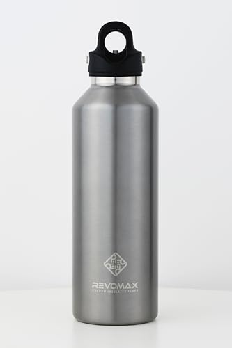 

[REVOMAX Official] 32oz 950ml Carbonated Stainless Steel Bottle, Keeps Drinks Hot for 18 Hours, Cold for 36 Hours, Vacuum Insulated, Gift Idea, REVOMA