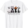 Dogs Because People Are Creepy Spooky Dog Halloween Design T-Shirt