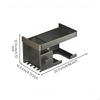Holder, NoDrill Bathroom Organizer, sturdy Storage Rack Gunmetal Deluxe