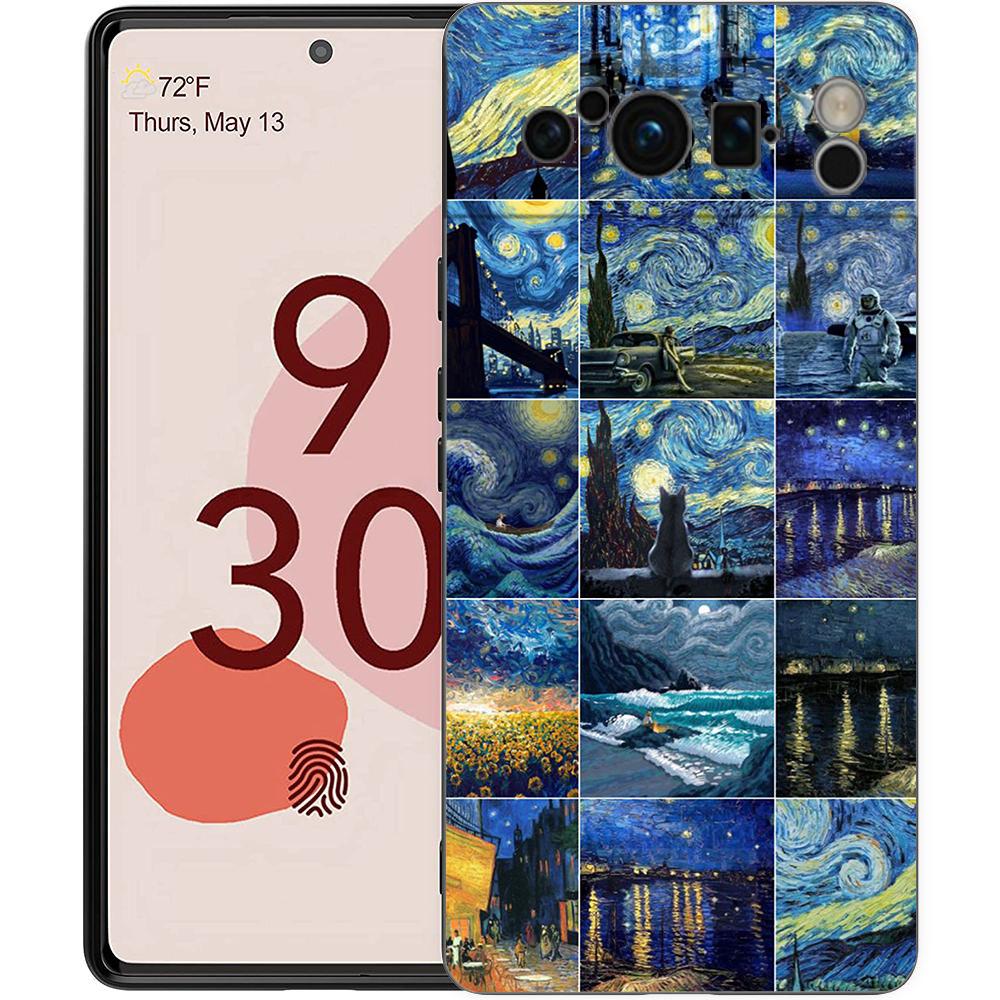

Vintage Stamp Puzzle Phone Case For Google Pixel 10 9 8 7 Pro 9A 8A 7A 6A 6 Pro XL Soft TPU Bumper Black Cover Pixel 6 Pro