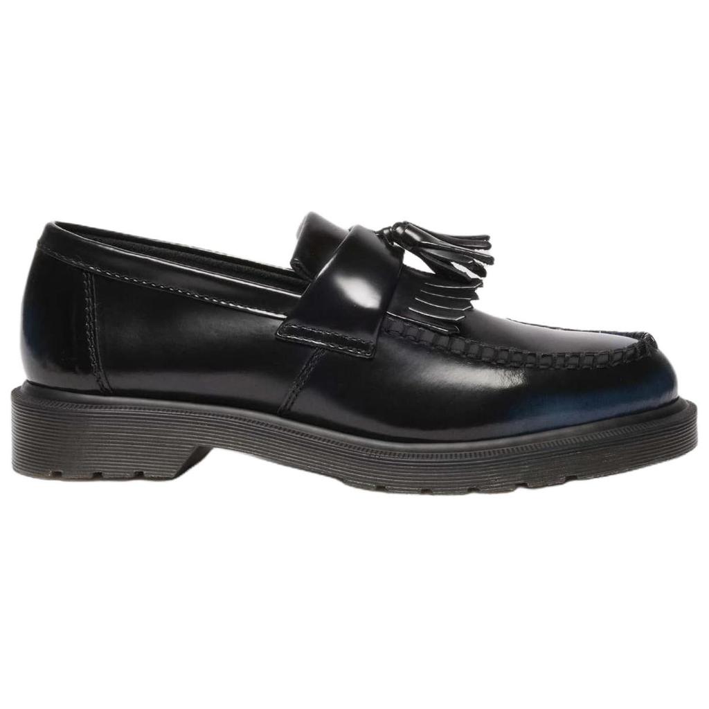 Dr. Martens Adrian Leather Fashion Comfortable Loafers 3cm Unisex Loafers Black Blue 14573401