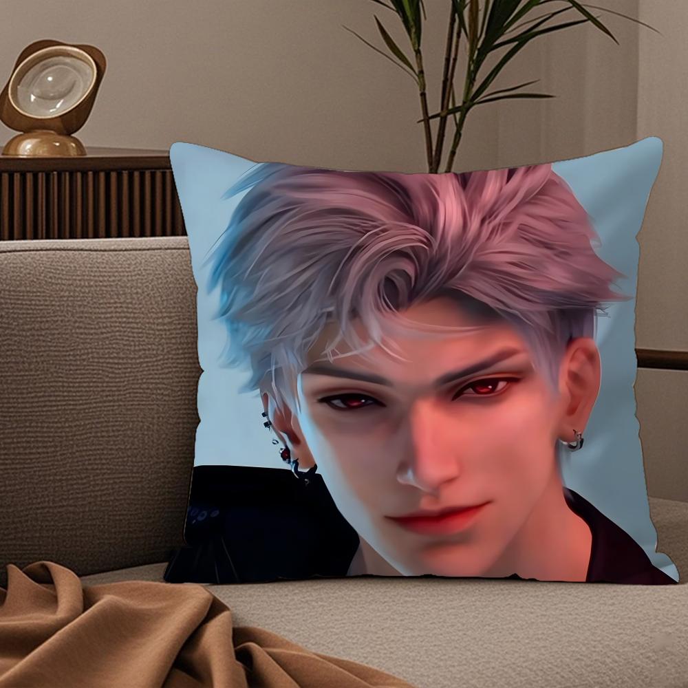Game Love And Deepspace Sylus Pillow Case Silky Elegant Comfort Sofa Bed Invisible Zipper