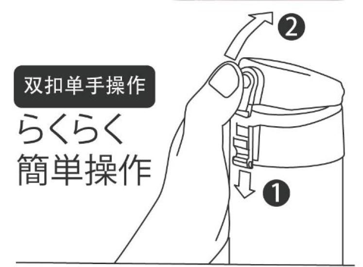 Captain Stag SH Osobní láhev na vodu pro hory a výlety C-Esprit Jednodotykové lezení, Pikniky,