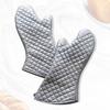 Silver Coated Long Kitchen Heat-Resistant Anti-Scald Oven Gloves