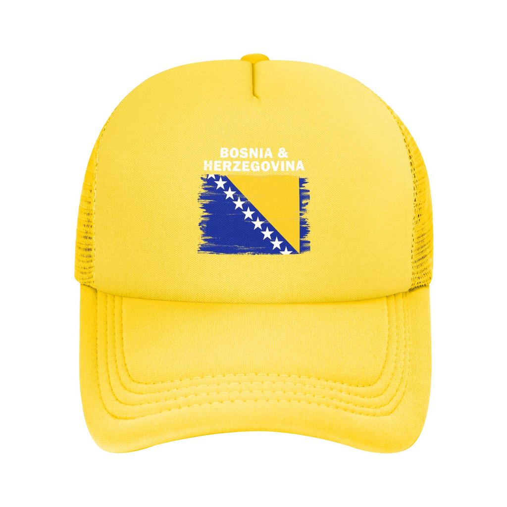 Bosnia and Herzegovina Flag Casquette  Unisexs Womens Outdoor Hats  Adjustable Snapback Hat Casual Baseball Caps