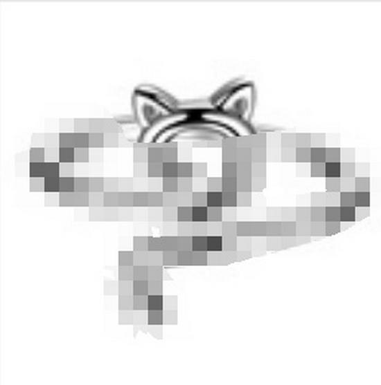 

Кольцо в виде полого кота в японском корейском стиле - Регулируемый дизайн с капельным маслом для студентов