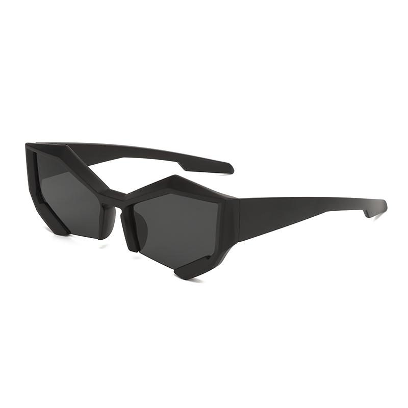 1 pair of retro diamond-shaped glasses Sunglasses Outdoor Street Sunglasses Fashion Women s Sunglasses Black sunglasses