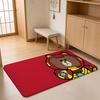ANIME B-Brown Bear Floor Mat Absorbent Floor Mat Non-Slip Entrance Rug for Bathrooms Restrooms and Toilets