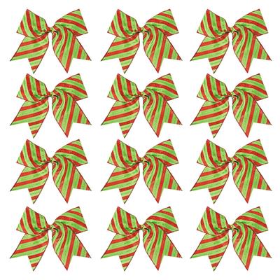 Polka Dot Bow Decoration Red And Green Bow Decoration Tree Decoration