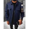 New Men's Casual Corduroy Work Jacket, Loose Lapel Oversized Workwear Coat for Men, European American Crossborder Outwear
