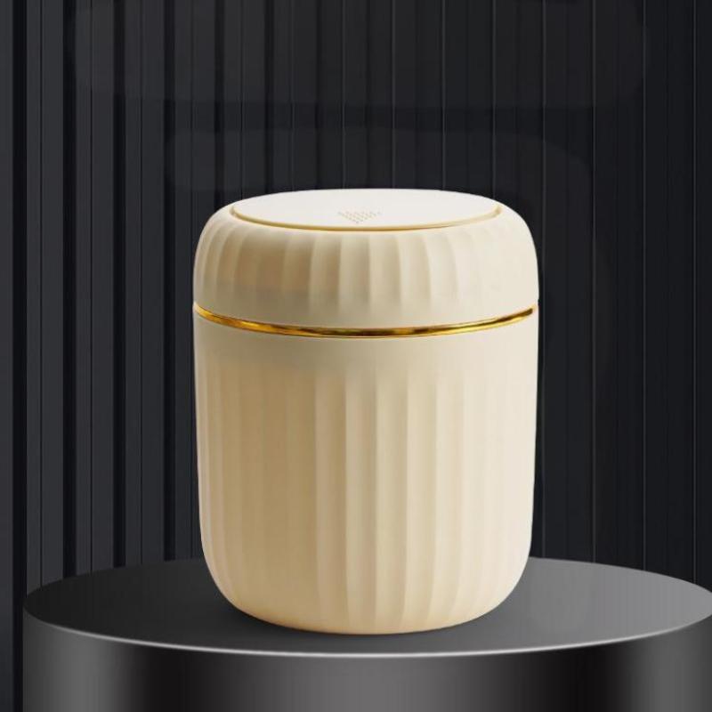 מיני פח אשפה שולחני עם מכסה פח אשפה ארגונית חדר שינה שולחן משרדי קופסת אחסון עשויה פלסטיק עמיד ציוד לבית