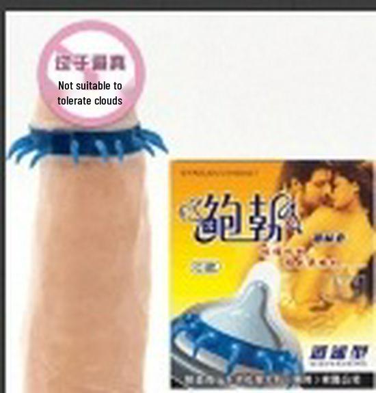 Set Regalo Condom Divertenti Bob Erotici - 6 pz (Stile C e D, Borchiato, Dente di Lupo) Prodotti per adulti